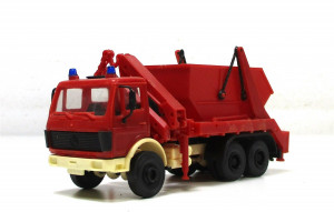 Modellauto H0 LKW MB Containerfahrzeug Feuerwehr  