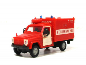 Modellauto H0 LKW Roco 4019 MB Rettungswagen Feuerwehr