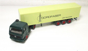 Wiking H0 1/87 24542 MB 1626 Containersattelzug Nordfaser in OVP