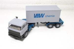 Wiking H0 1/87 20526 DAF Containersattelzug VAW Chemie in OVP