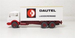 Wiking H0 1/87 18451 MB Koffer LKW Dautel Ladebordwand in OVP