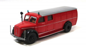 Automodell H0 LKW Magirus Gerätewagen Feuerwehr