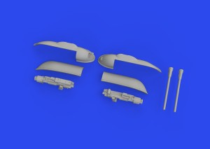 Eduard Accessories 1:72 672326 Bf 109F/G/K gun pods PRINT 1/72 EDUARD