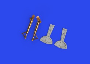 Eduard Accessories 1:72 672317 Bf 109F undercarriage legs BRONZE 1/72 EDUARD