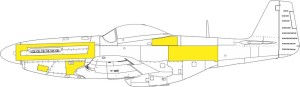 Eduard Accessories 1:48 EX953 P-51D surface panels 1/48 EDUARD