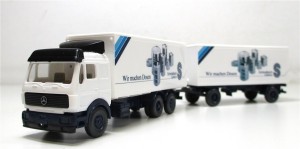 Wiking H0 1/87 LKW MB Koffer-Hängerzug Schmalbach OVP (5238g)