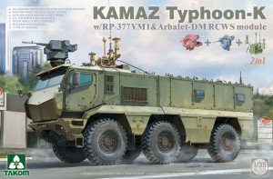 Takom 1:35 TAK2173 Kamaz Typhoon-K w/RP-377VM1 & Arbalet-DM RCWS Module 2in1 - NEU