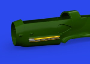 Eduard Accessories 1:48 648913 Bf 109K-4 exhaust stacks PRINT 1/48 EDUARD