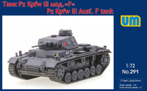 Unimodels 1:72 UM291 Pz.Kpfw III Ausf. F tank - NEU