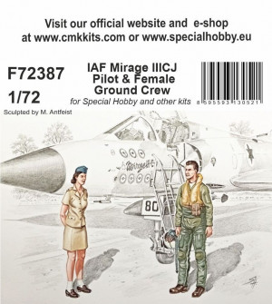 CMK 1:72 IAF Mirage IIICJ Pilot & Female Ground Crew