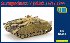 Unimodels 1:72 UM551 Sturmgeschutz IV (Sd.Kfz.167)/1944 - NEU
