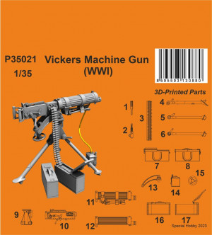 CMK 1:35 Vickers Machine Gun (WWI) 1/35