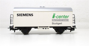 Märklin H0 (2) gedeckter Güterwagen Siemens iii-center Stuttgart (1115G)