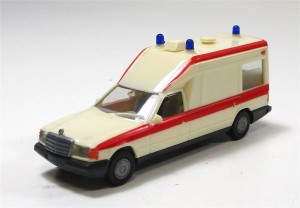 Modellauto Herpa H0 1/87 PKW Mercedes Benz 124 [3] KTW Miesen Bonna