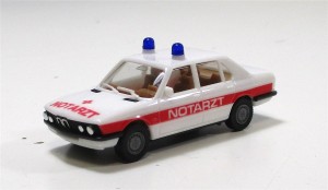 Modellauto Herpa H0 1/87 PKW BMW 528i [9] Notarzt 