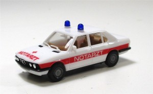 Modellauto Herpa H0 1/87 PKW BMW 528i [12] Notarzt 