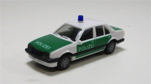 Modellauto Herpa H0 1/87 PKW Opel Ascona [2] Polizei 