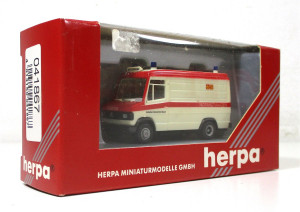Modellauto H0 1/87 Herpa 041867 MB T2 Vario RTW ASB 