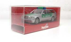 Modellauto H0 1/87 Herpa 044691 MB C-Klasse T Polizei