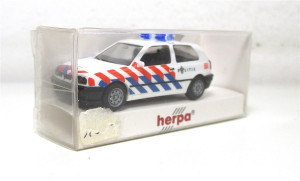 Modellauto H0 1/87 Herpa (1) 042222 VW Golf CL Polizei