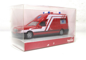 Modellauto H0 1/87 Herpa 045766 MB W 210 Binz Ambulance Luxembourg