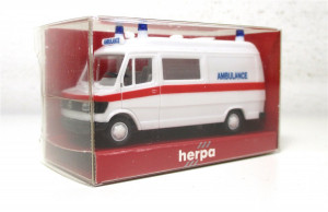 Modellauto H0 1/87 Herpa (1) 4081 MB 207 Ambulance