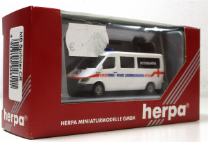 Modellauto H0 1/87 Herpa 046121 MB Sprinter CR Bus RK Luxemburg