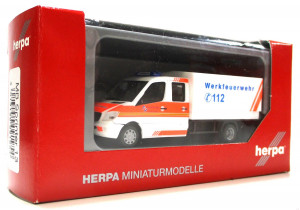 Modellauto H0 1/87 Herpa 091954 MB Sprinter Doka WerksFW Salzgitter AG