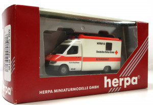 Modellauto H0 1/87 Herpa 044387 MB Sprinter RTW DRK Hanau