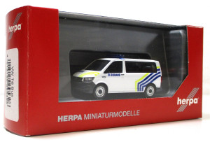 Modellauto H0 1/87 Herpa 095396 VW T6 Bus Zoll Belgien