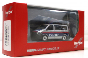 Modellauto H0 1/87 Herpa 092883 VW T6 Multivan Polizei Österreich