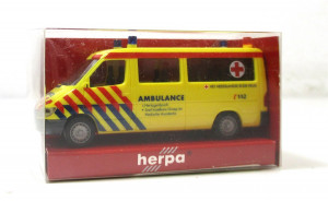 Modellauto H0 1/87 Herpa 045421 MB Sprinter Ambulance Hertogenbosch (NL)