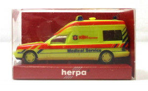 Modellauto H0 1/87 Herpa 044042 Mercedes W210 Binz Med. Serv.Hannover