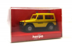 Modellauto H0 1/87 Herpa 180801 MB G-Klasse Katastrophensch. Dortmund