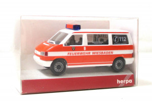 Modellauto H0 1/87 Herpa 046190 VW T4 Bus ELW FW Wiesbaden