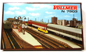 Vollmer N 7503 Bausatz Gepäckbahnsteig 5-teilig - OVP - (407g)
