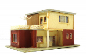 Fertigmodell H0 Faller [50] Siedlungshaus mit Anbau