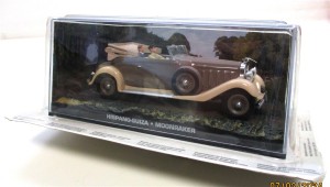 Modellauto 1:43 GE Fabbri James Bond 007 Hispano Suiza Moonraker OVP (789h)