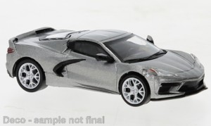 PCX   H0 1/87 PCX870674 Chevrolet Corvette (C8) Stingray metallic grau, 2020,  - NEU