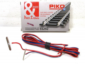 Piko H0 55292 Schienenverbinder mit Kabelanschluss 1 Paar OVP (Z123-13h) 