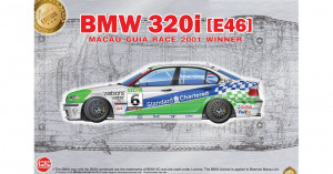 NUNU-BEEMAX 1:24 PN24041 BMW 320i E46 Touring Macau 2001 Winner