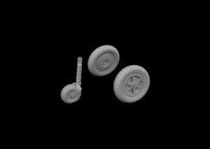 Eduard Accessories 1:72 Bf 109G-2/G-4 wheels for bulged wings PRINT 1/72