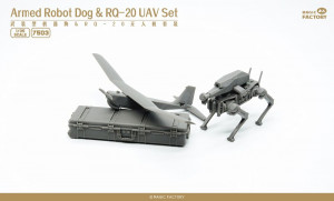 Magic Factory 1:35 7503 1/35 Armed Robot Dog & RQ-20 UAV Set