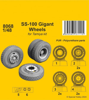 CMK 1:48 SS-100 Gigant Wheels 1/48 / for Tamiya kits