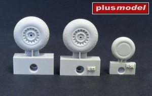 Plus model 1:48 AL4025 B-26 Marauder wheels early diamond tread