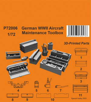 CMK 1:72 German WWII Aircraft Maintenance Toolbox 1/72