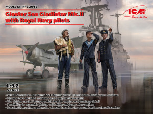 ICM 1:32 32045 Gloster Sea Gladiator Mk.II with Royal Navy pilots