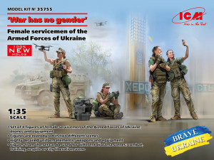 ICM 1:35 35755 'War has no gender'. Female servicemen of the Armed Forces of Ukraine (100% new molds)