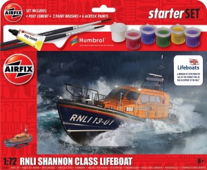 Airfix 1:72 A55015 Starter Set - RNLI Shannon Class Lifeboat