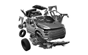 Airfix  QUICKBUILD Ford F-150 Raptor - Grey